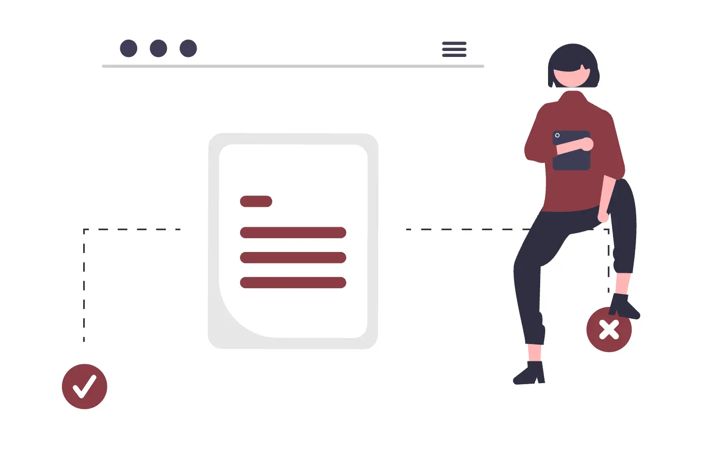 Illustration of uploading files